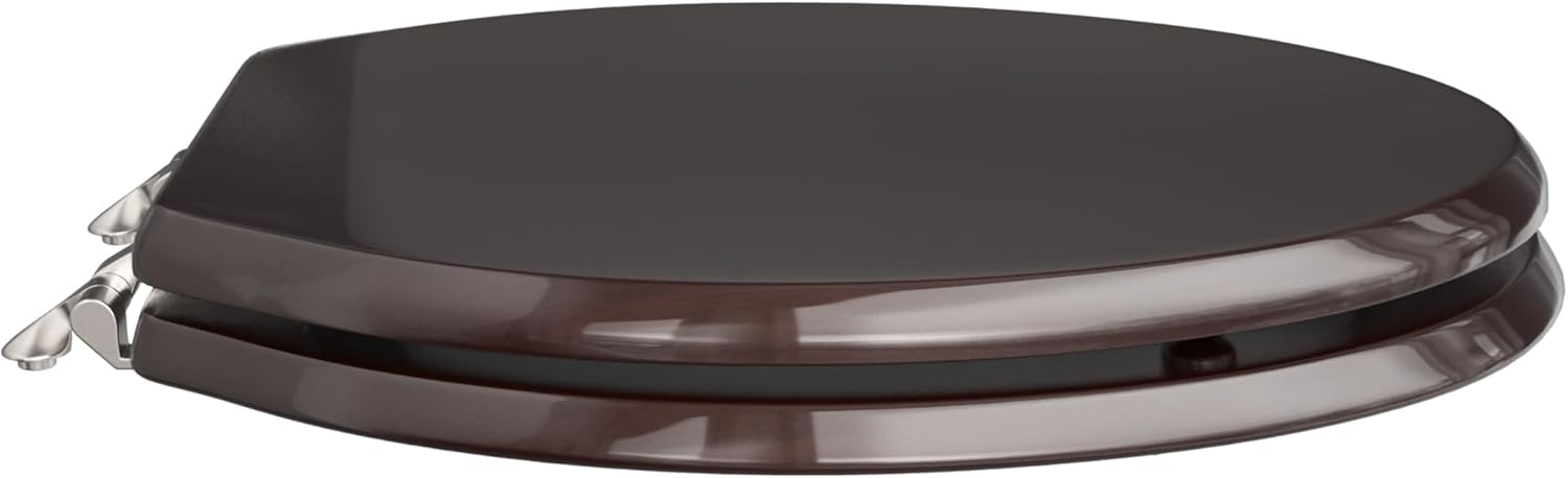 C2B1E18CH Elongated Dark Brown Seat with Piano Finish