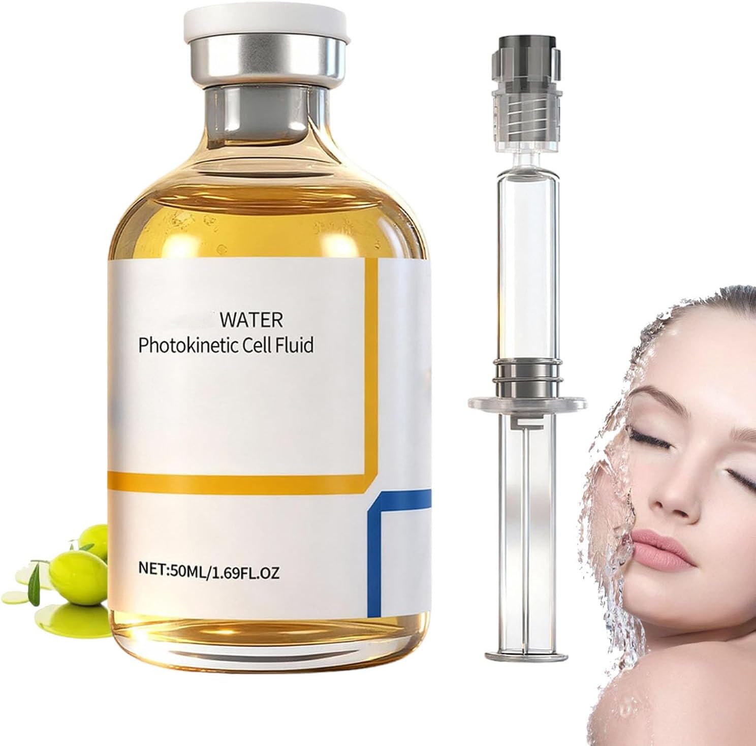 Salmon Anti-Wrinkle Serum, Salmon Face Serum, Light Lifting and Firming Ampoule, Collagen Rejuvenating Anti-Wrinkle Essence, Reduces the Signs of Aging, Enhances Skin Elasticity (1PCS)