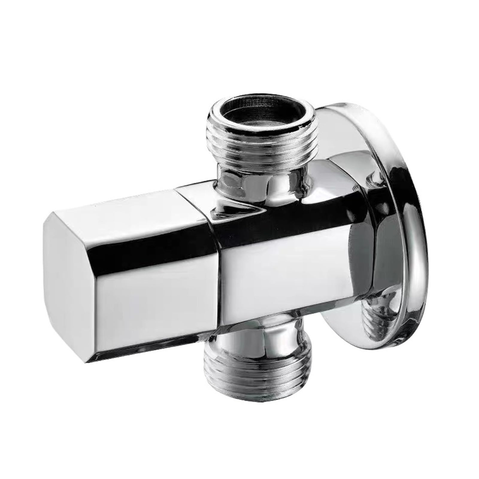 Bvhisehp Chrome B Brass Wall Mount Angle Stop Valve Bathroom Kitchen Water Control Valve