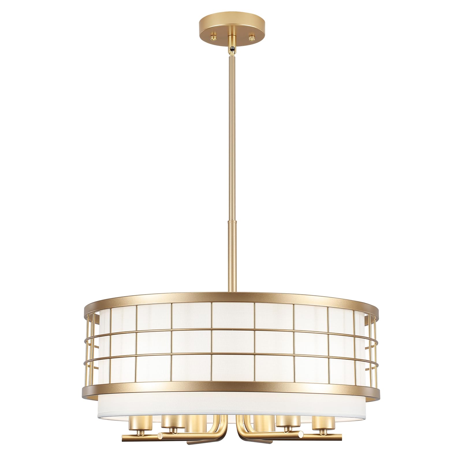 Photo 1 of TMMAYSUN 20" Gold Drum Chandelier