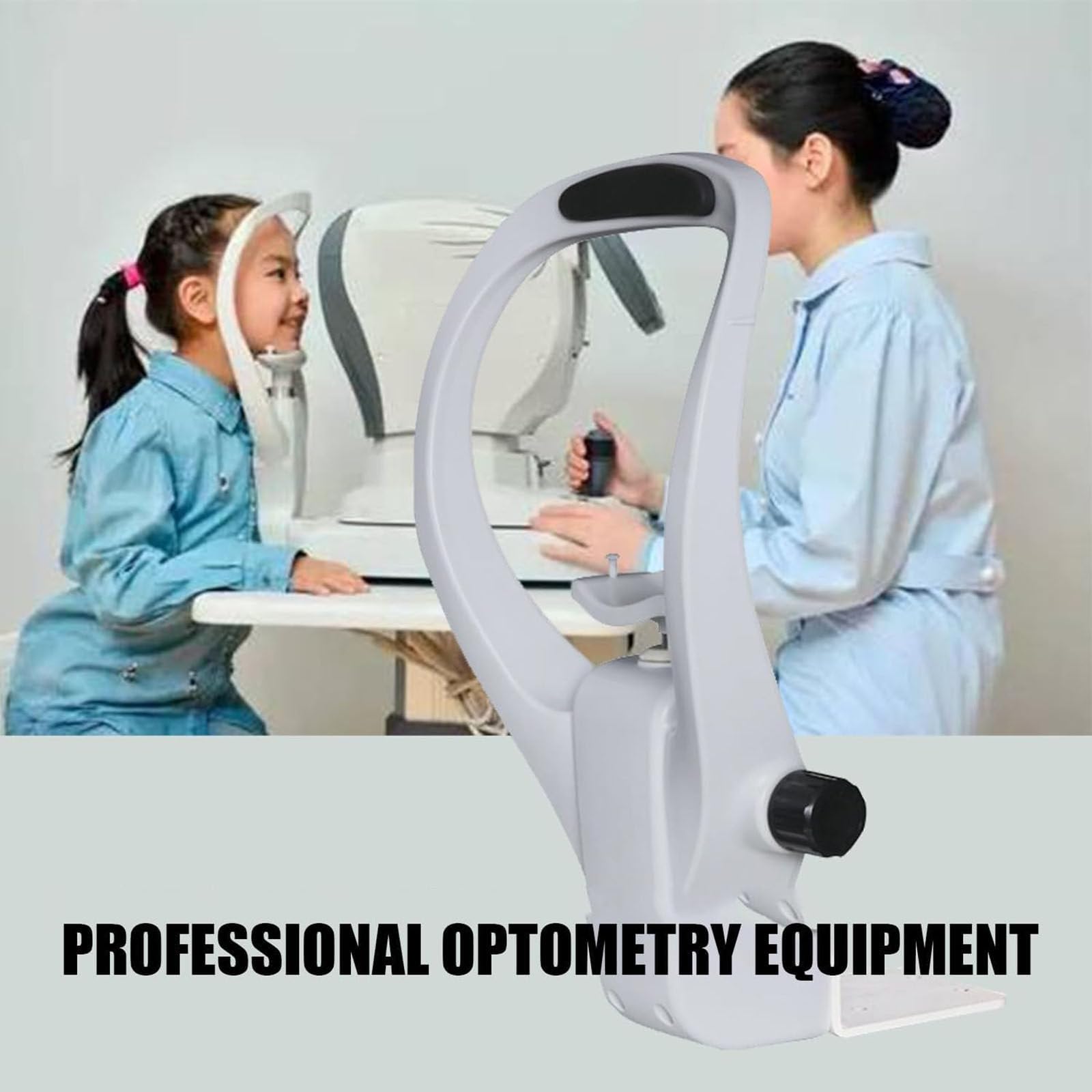 Telaio di Supporto per La Fronte per Optometria,Staffa di Sollevamento Regolabile per Mento, per Strumento Ottico Autorefrattometro, Allenamento della Vista, Negozio di Occhiali E Ottica