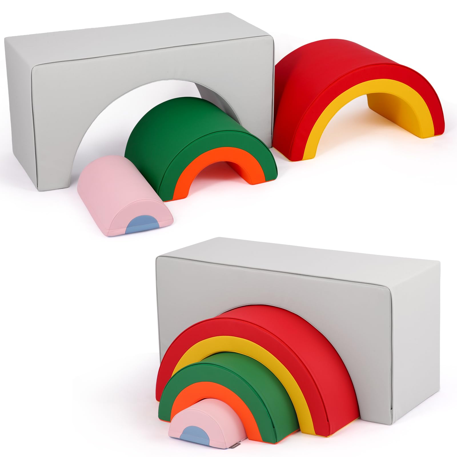 Amazon.com: Asweets 4 in 1 Rainbow Foam Climbing Blocks for