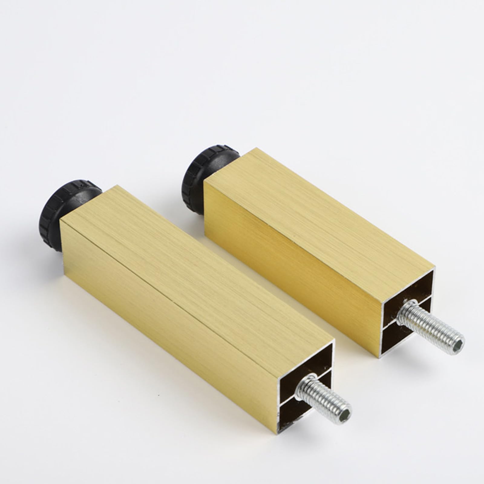 Patas para Muebles de Bano Dorados, 4 Piezas Patas para Mesas Regulables Pies de Sofá Dorados para Armario Aleación Aluminio | Anodizado Pata Cama Altura Opcional: 6-50cm Pies de Gabinete 45cm/17.8"