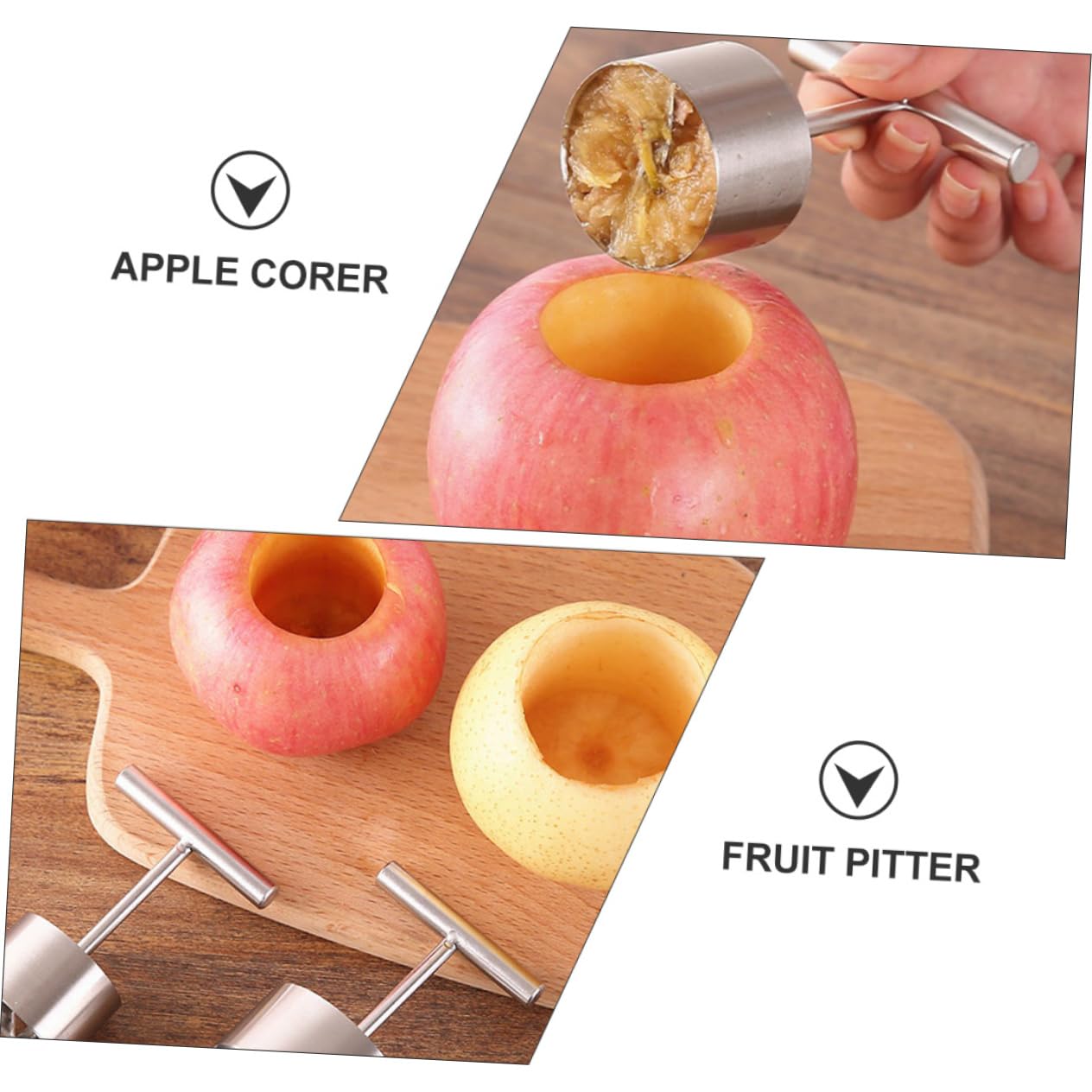 3stücke Apfelkernausstecher Robuster Fruchtentkerner Für Äpfel Und Andere Früchte Einfach Zu Handhaben Scharf Und Effizient Für Küche Und Backen