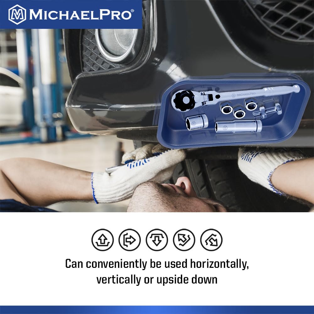 MichaelPro 9.25-Inch Large Rectangle Magnetic Tray - Ideal Parts Tray for Nut Screws, Bolts, and Small Tools with Extra Strength Magnet - Image 4