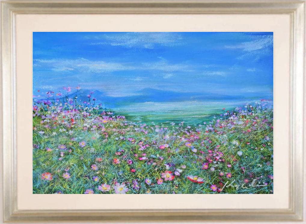石井清　パステル画　 未開封品 モン・サン・ミシェル 絵画 風景画 フランス パステル画 石井清