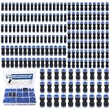 Ailbiuko 200PCS Quick Connect Air Hose Fittings,1/8',1/4',5/16',3/8',1/2' & 4/6/8/10/12mm Straight Push to...