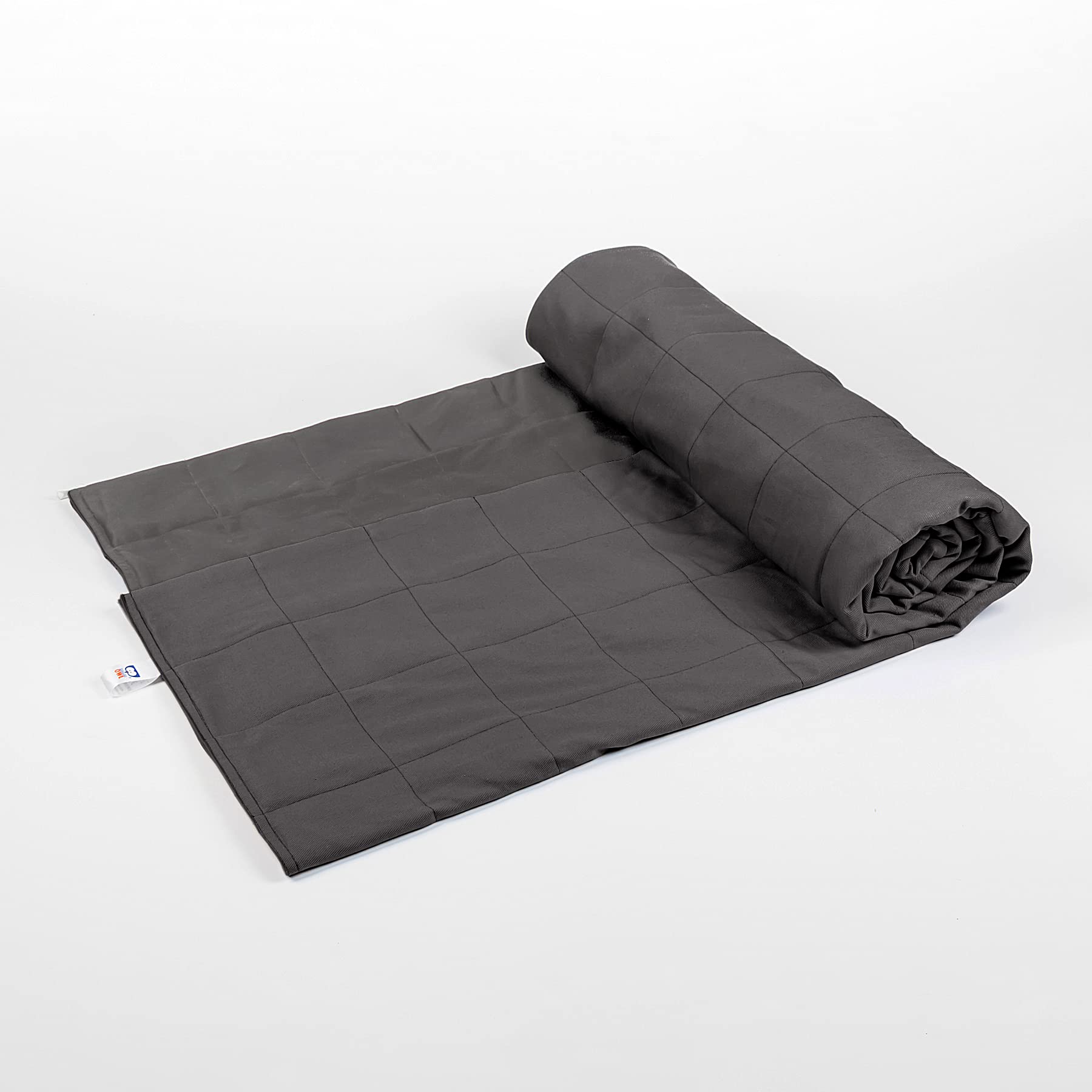 Gewichtsdecke 200x200cm 18 kg Schwere Decke Zum Schlafen Für Erwachsene Paar Mit Reißverschluss In Der Mitte Therapiedecke Baumwolle Glasgranulaten Stressabbau Autismus ADHD Grau
