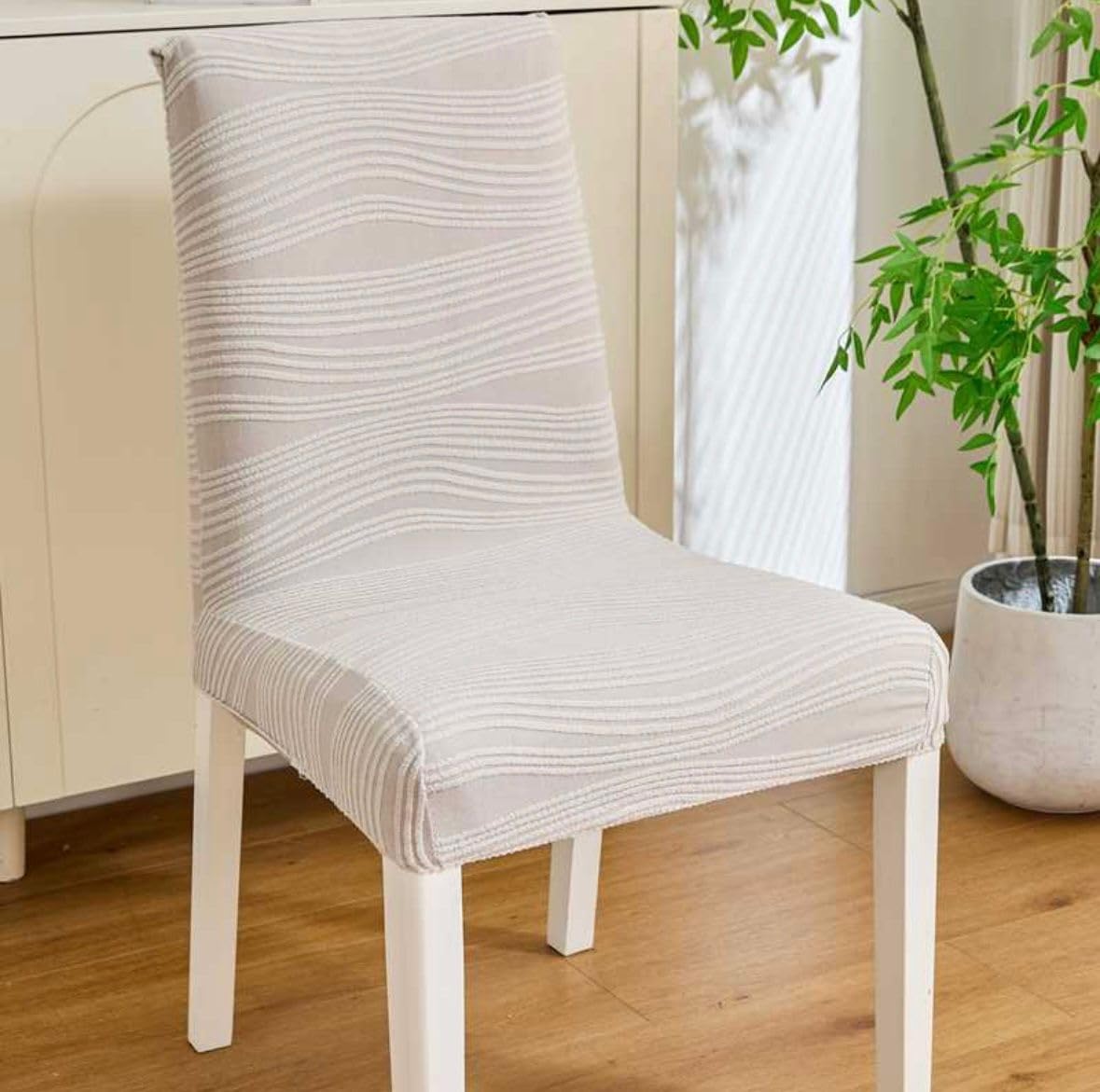 Orange Jacquard Chair Covers - Stretch & Protect! -19