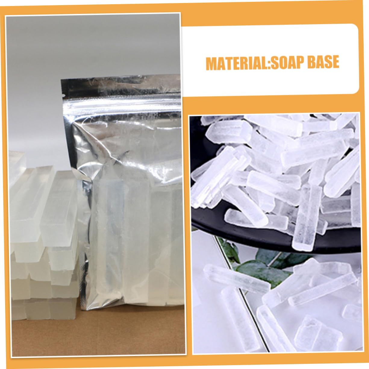 Base de Jabón Transparente Espuma Rica 1000g Hidratante sin Perfume para Hacer Jabón Casero y Manualidades
