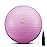PRIMASOLE Exercise Ball for Balance Stability Fitness Workout Yoga Pilates at Home Office & Gym 75cm Nail Pink