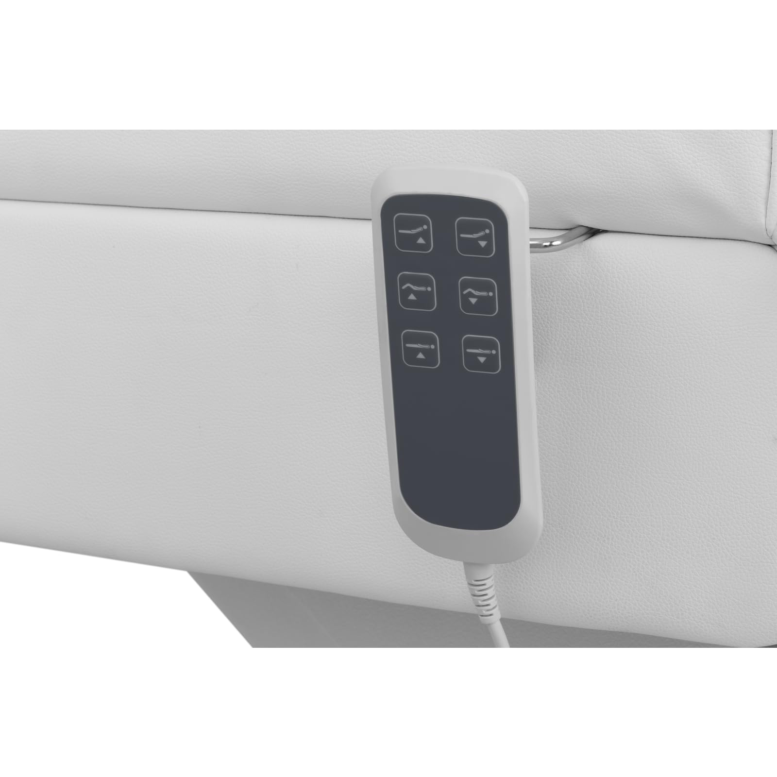 Physa Elektrische Kosmetikliege 3 motoren 300 W 203 x 62 x 64-86 cm 150 kg weiß Behandlungsliege Kosmetikstuhl Therapieliege Tattooliege