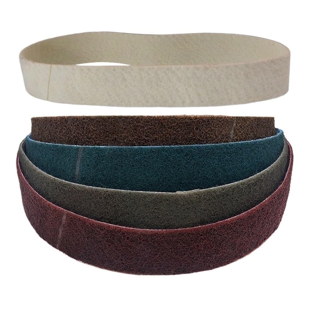 lijadora de cinta, Banda de lija fieltro lana 760x40mm abrasivo nailon no tejido