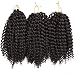 Premium 3 Bundles/pack Marlybob Kinky Curl Crochet Hair 8'' Crochet Braids Synthetic Braiding Hair Extensions For Women (2#)