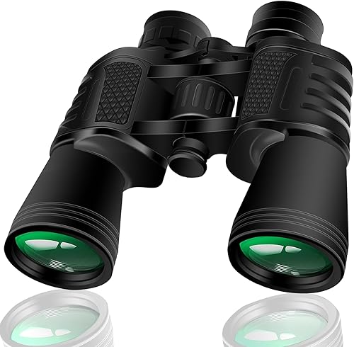 Prismáticos para adultos de 20 x 50 pulgadas, gran ángulo de visión, prismáticos de alta potencia, compactos, militares, HD, profesionales, diarios,