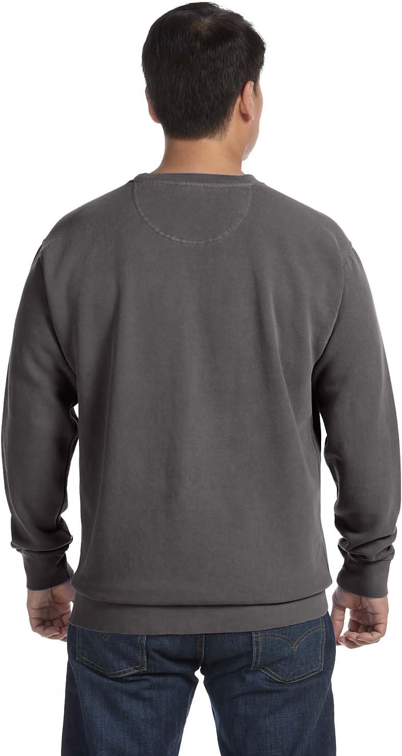 Comfort Colors Chouinard 1566 Adult Crew Neck Sweatshirt Pepper PgmDye Medium - Image 7