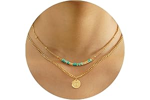 Layering Necklaces for Women Gold Initial Necklace O Letter Pendant Choker