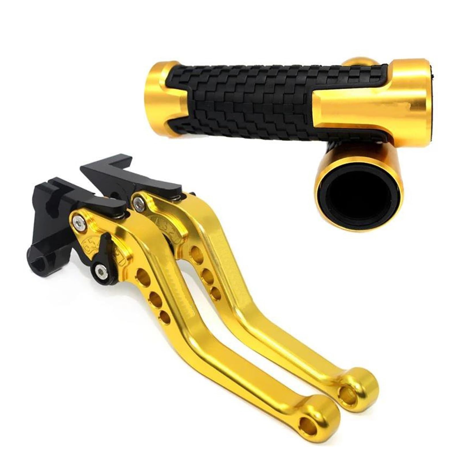 Usqbuzhhk Gold-A Brake Clutch Lever Motorcycle Brake Clutch Levers Adjustable For Yzf-R6 Yzf R6 Yzfr6 2005-2016(Gold-A)