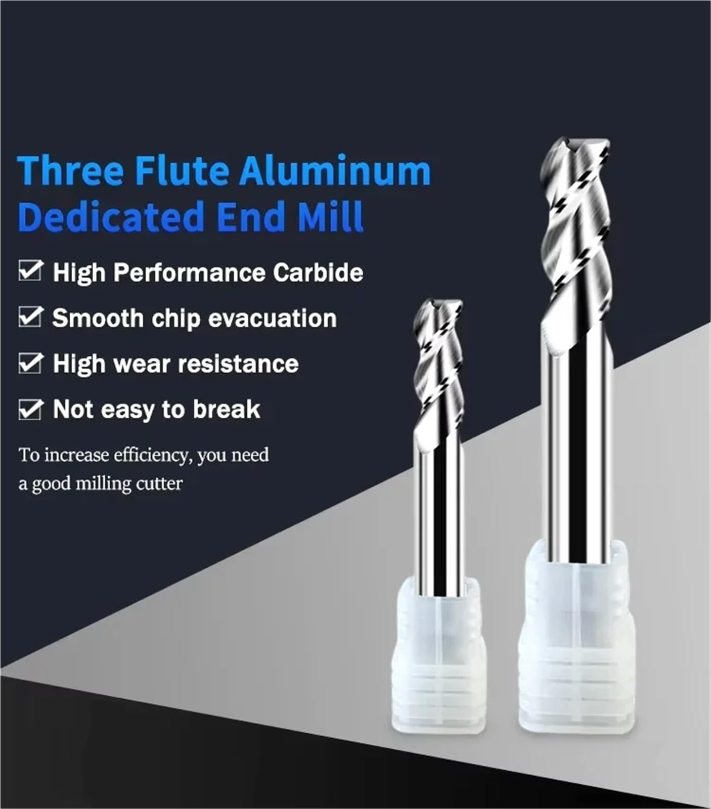 Fresa de carburo tungsteno 3 flautas HRC58 para aluminio, 1 mm a 20, 3F, alto brillo, alargada, para acero y, herramientas fresado CNC(10x50xD10x150)