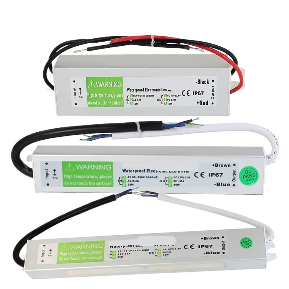 Transformateur LED IP67 pour éclairage extérieur étanche de terrasse et jardin 45W
