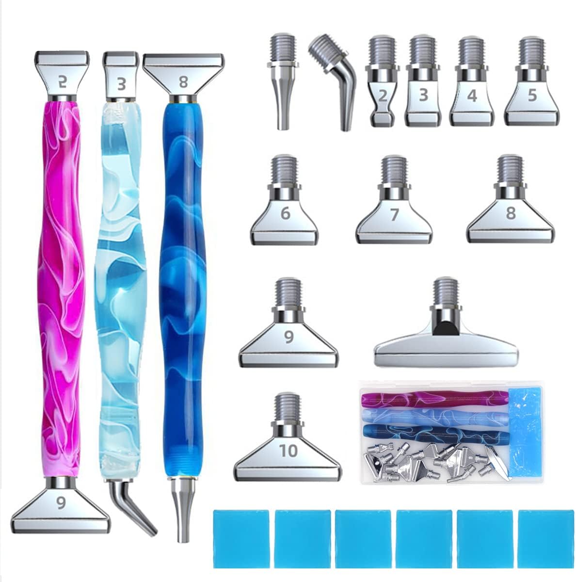 GISGOO 21PCS Diamond Art Painting Pens Kits Metal Screw