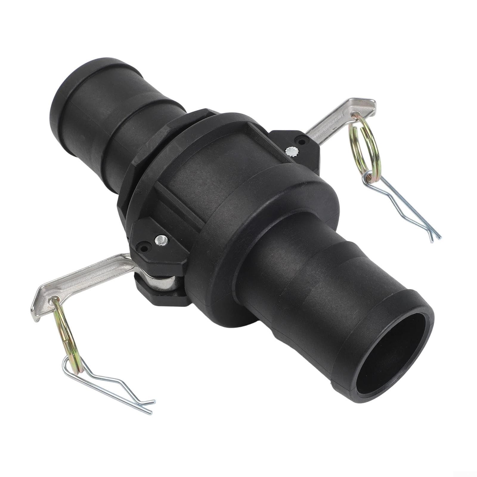 Juego de accesorios de manguera industrial de leva y ranura, 2 pares de adaptadores de conexión rápida de polipropileno tipo C y E con púas para sistemas de bomba de 1 a 2 pulgadas (2 pulgadas)