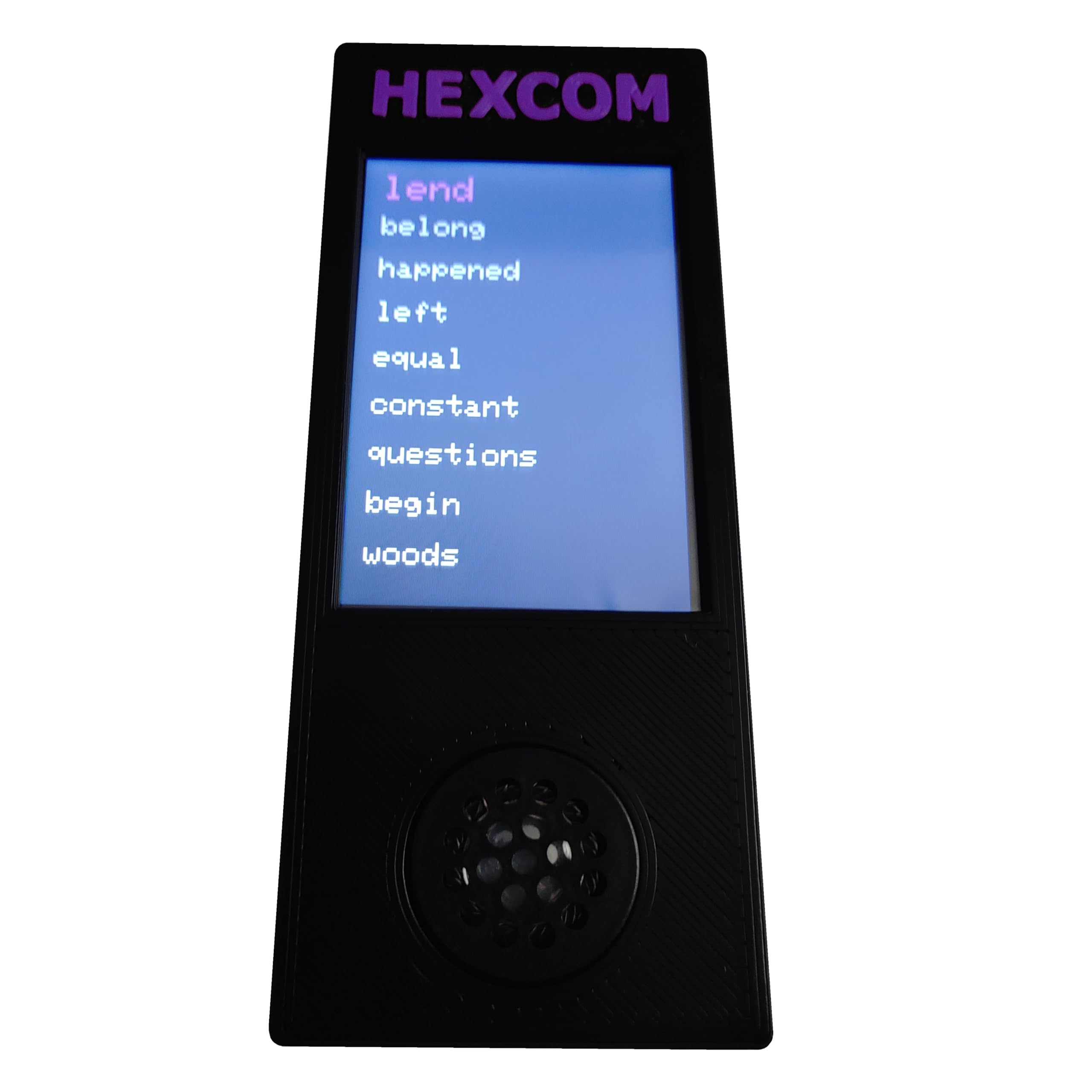 HexCom - Word Generator, Word Bank, Ghost Hunting Equipment, Paranormal, EMF Meter, Rem Pod, EVP Recorder)