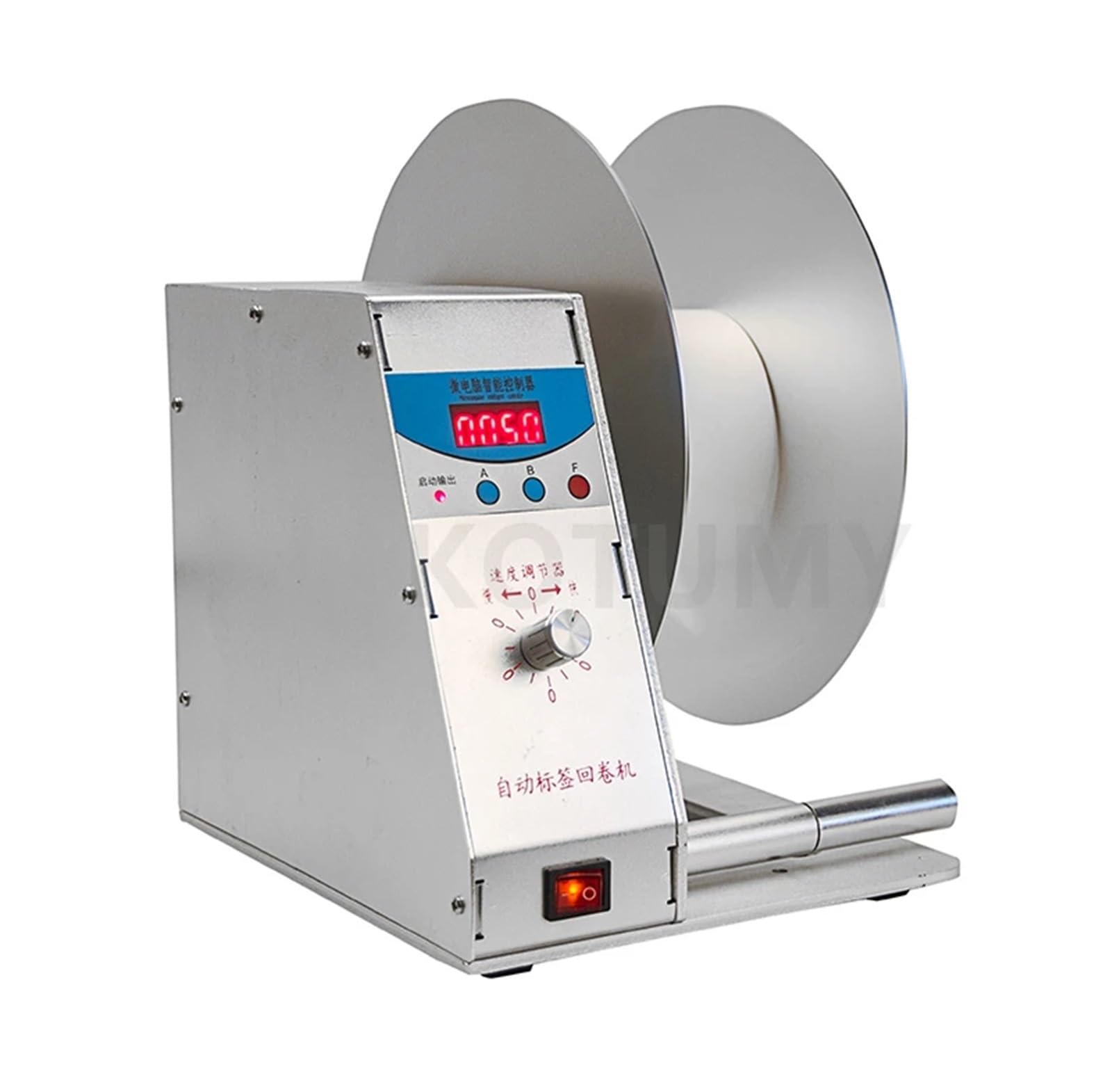 JVDDI Automatic Label Rewinding Machine Two-way Rewinder Self-adhesive Barcode Tape