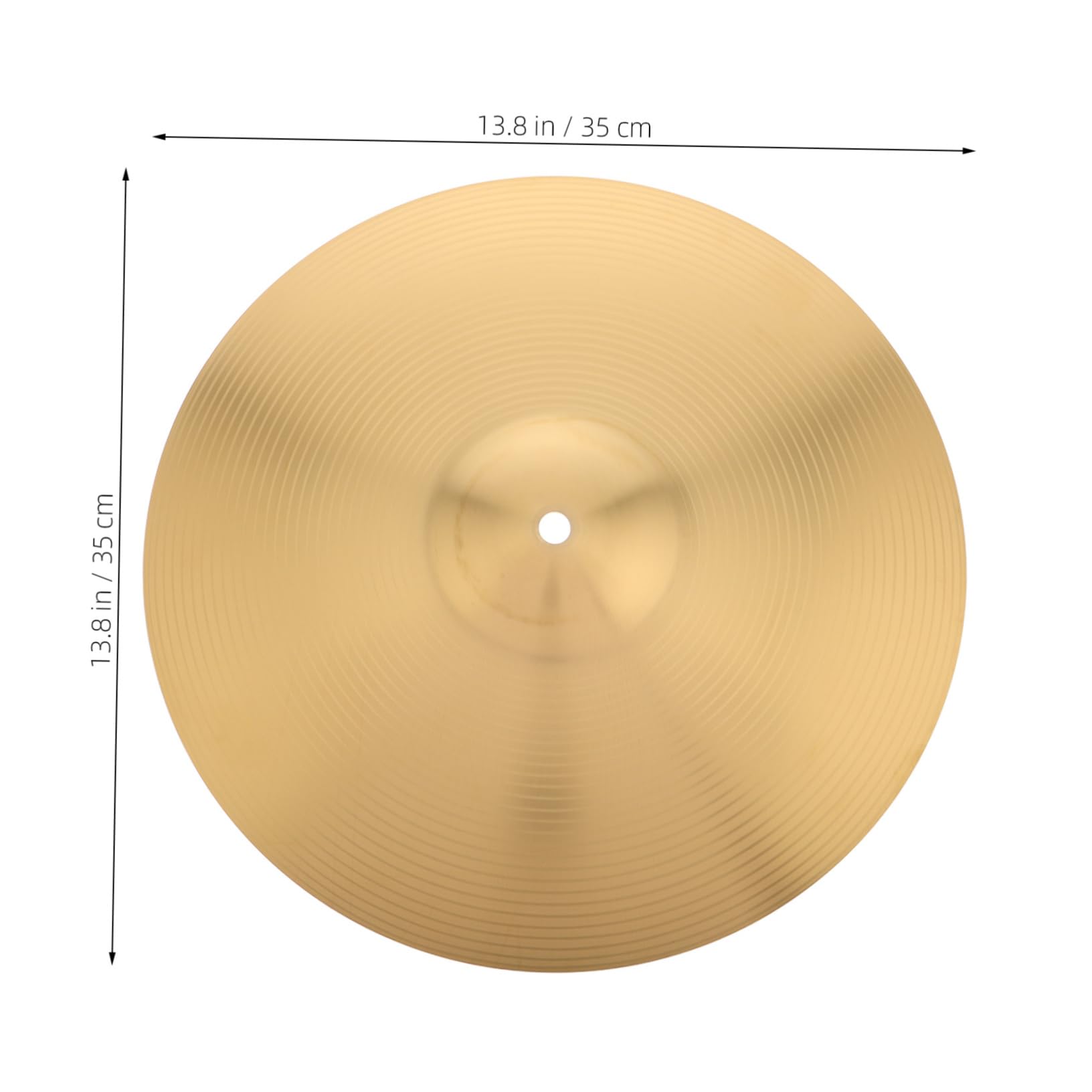 ERINGOGO Alloy Drum Cymbal Clear Bright Tone for Practice and Performance Versatile Use Hat Crash Ride Splash Durable Drum Accessories for Various Drum Sets