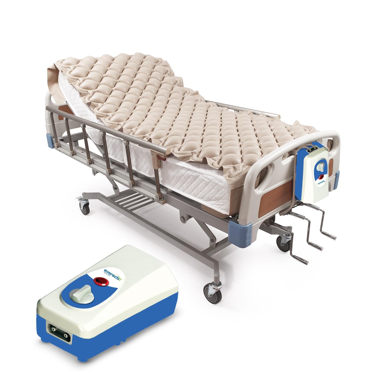 EverActiv Anti Bedsore Air Bed Mattress for Elderly & Patients | Medical Bubble Type Mattress with Pump | Pressure Relief | 1-Year Warranty | Hospital/Home Use