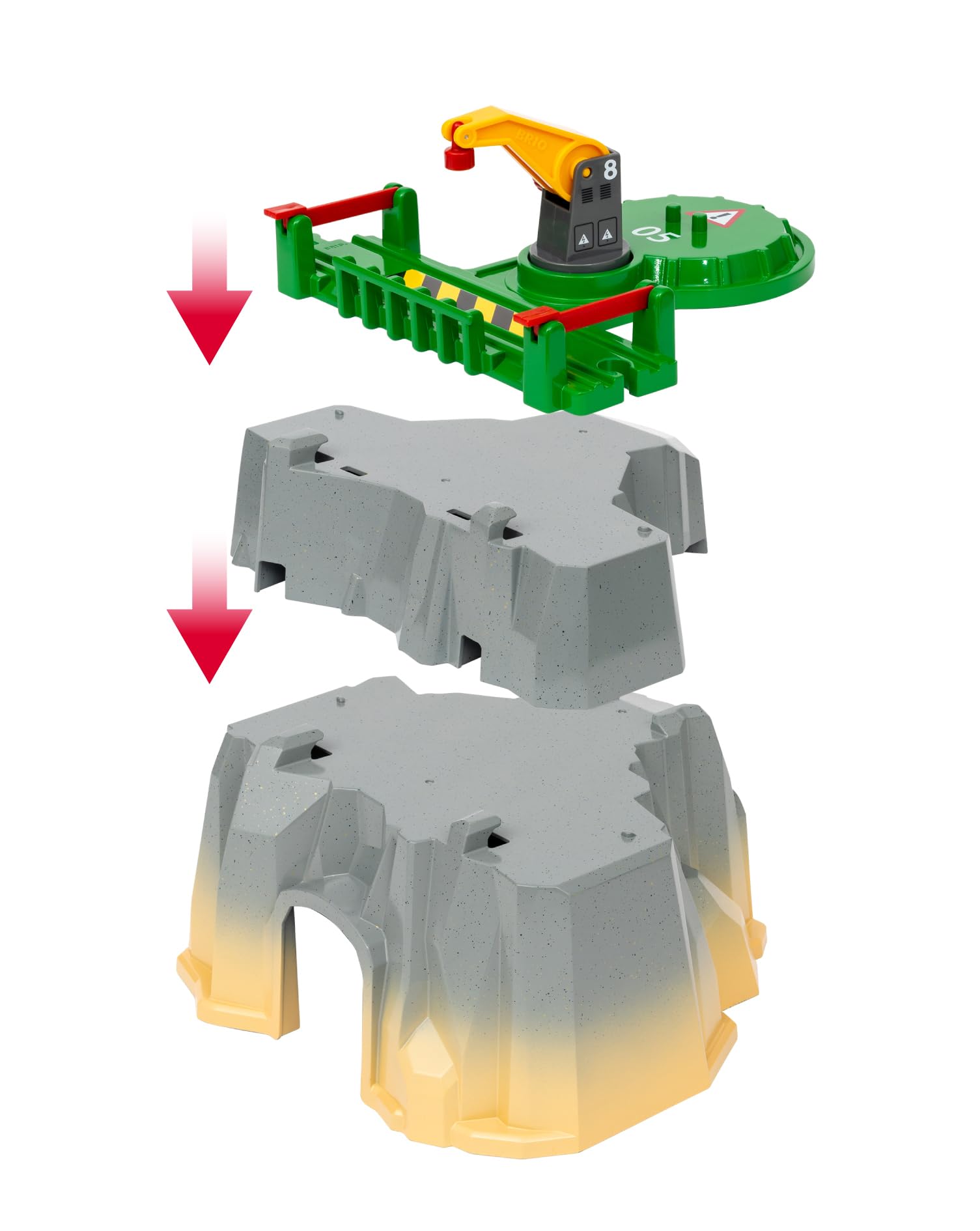 BRIO World 36010 Gebirgs-Frachten Set Deluxe - Eisenbahn-Spaß auf Mehreren Ebenen mit viel Zubehör - Viele Spielmöglichkeiten durch frei kombinierbare Elemente - Empfohlen für Kinder ab 3 Jahren