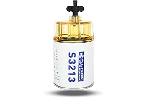 S3213 Fuel Filter Marine Fuel Water Separator Clear Bowl for Marine Outboard Motor