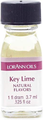 LorAnn Key Lime Super Strength Flavor, 1 botella de dram (0.0125 fl oz - 0.1fl oz)