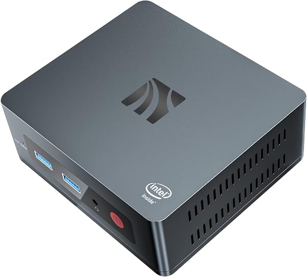 KUYIA Mini PC Windows 10 Pro J4125 Quad Core 2.7GHz Processor 8GB LPDDR4X RAM 128GB SSD Desktop Computer Support 4K Dual HDMI Output Gigabit Ethernet WiFi 2.4G 5.8G Business Office Workstation - 1