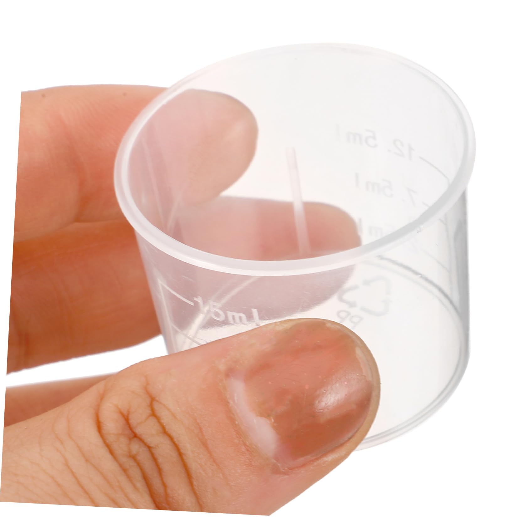 Cabilock Taza Medidora De Plastico Tazas Medidoras Minitaza Taza De Medicina Medición Vasos Medidores De Resina Epoxi Vaso Medidor De Liquidos El Plastico Reutilizable 100 Piezas*4