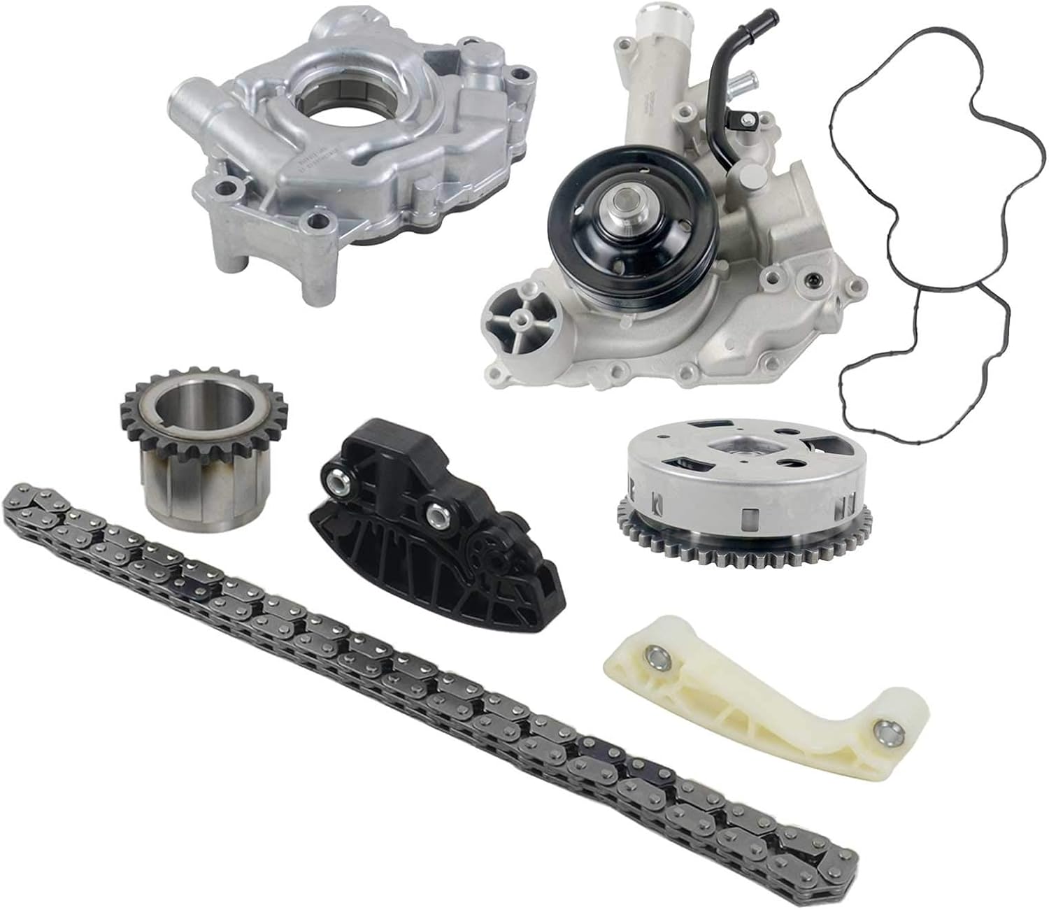 geluoxi 5.7 hemi timing chain kit w/oil pump & water pump 53022243af, 53021622bf, 68346912aa, 9-0750s replacement for dodge ram 1500 2500 3500 v8 5.7l 2009-2015