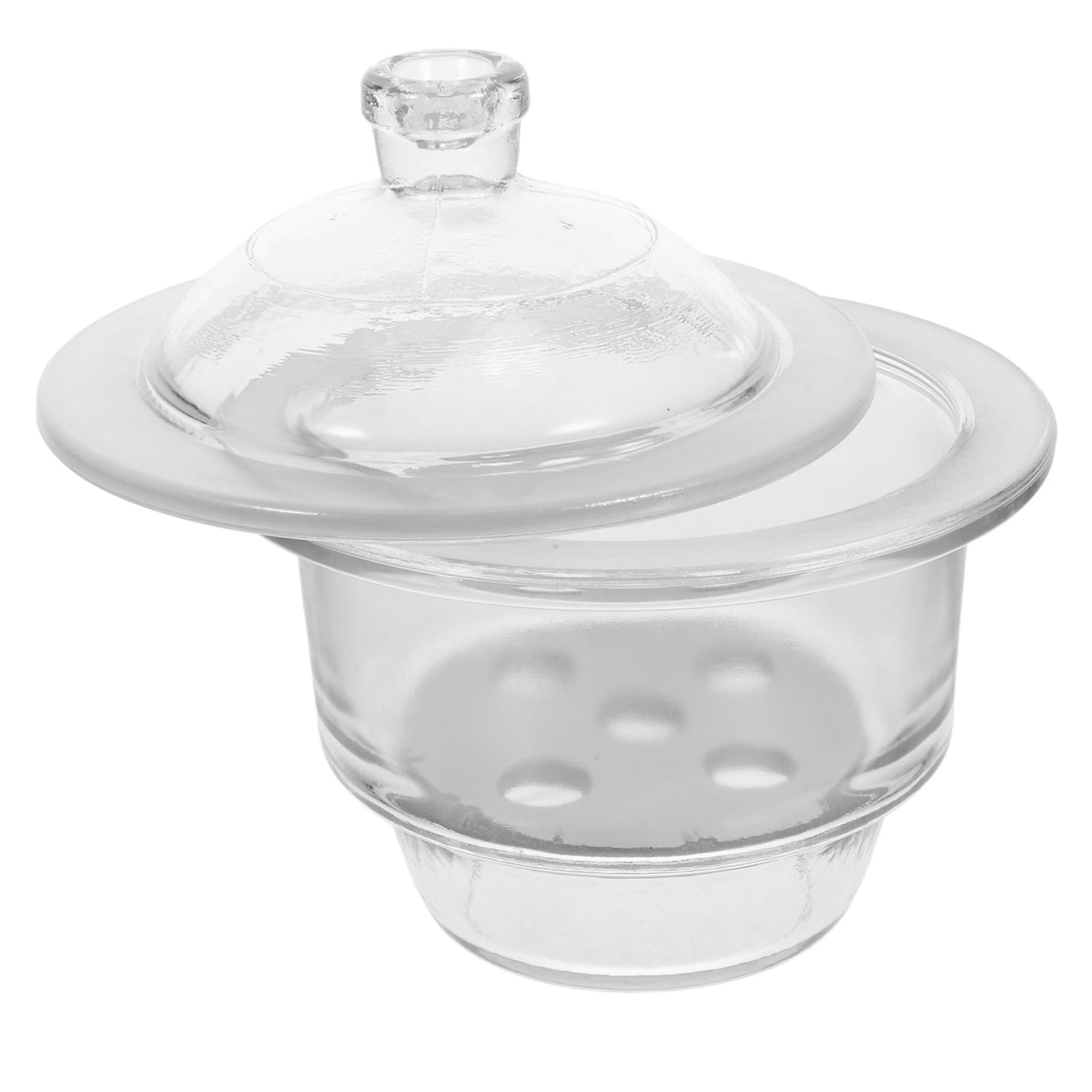 KOMBIUDA Botella Secadora de Laboratorio de Vidrio Transparente de 22 Cm, Desecador al Vacío para Uso en Laboratorios Científicos y Entornos Educativos