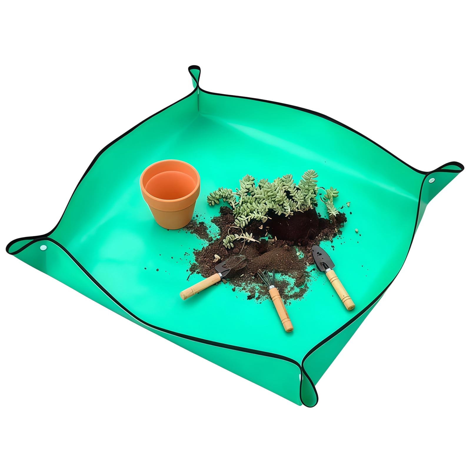 Tapis de rempotage pliable pour jardiner proprement sans salir votre salon