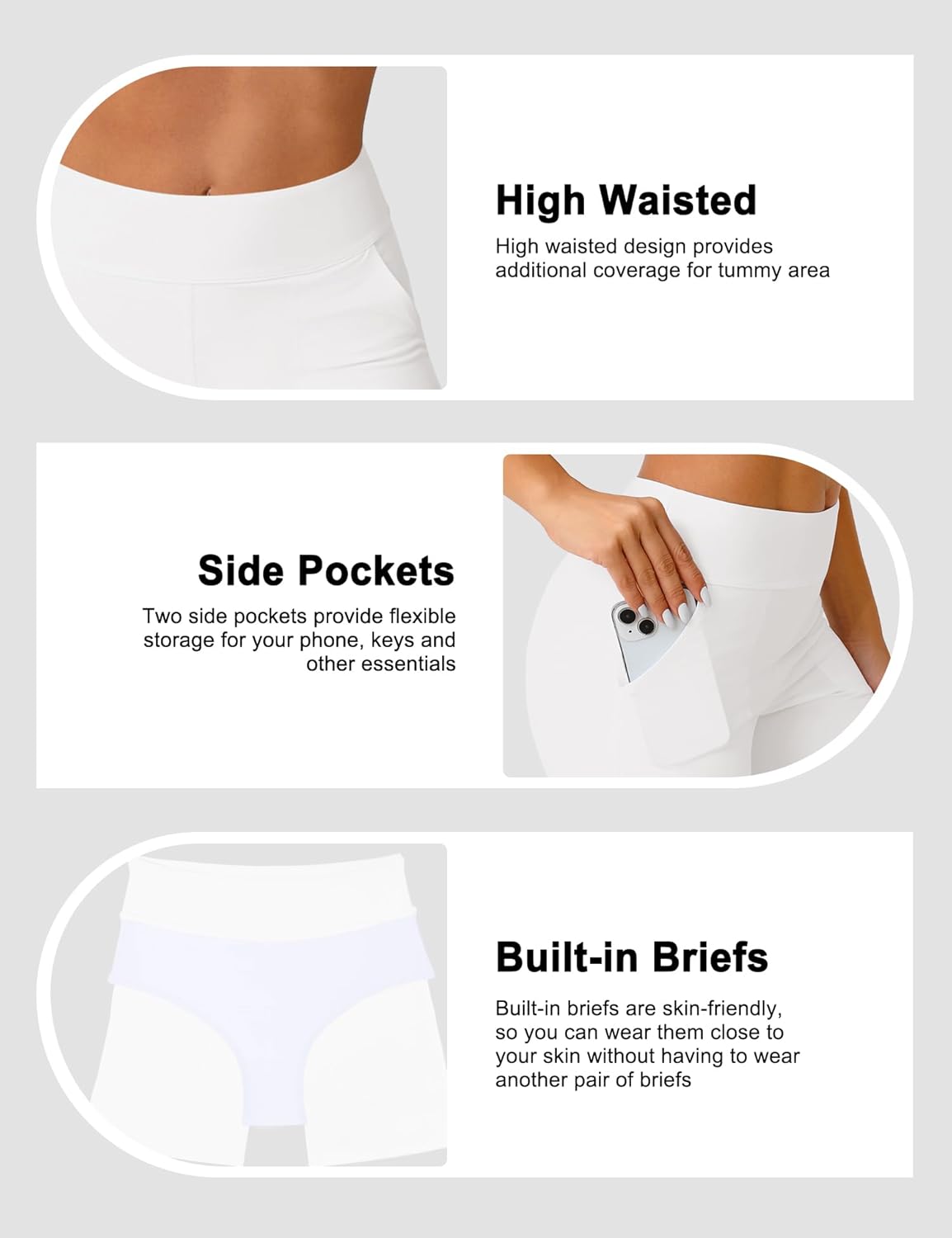 Bonneuitbebe Women's Swim Shorts High Waisted Bathing Suit Bottoms Swimwear Boyshort Swimming Swimsuit Board Shorts - Image 4