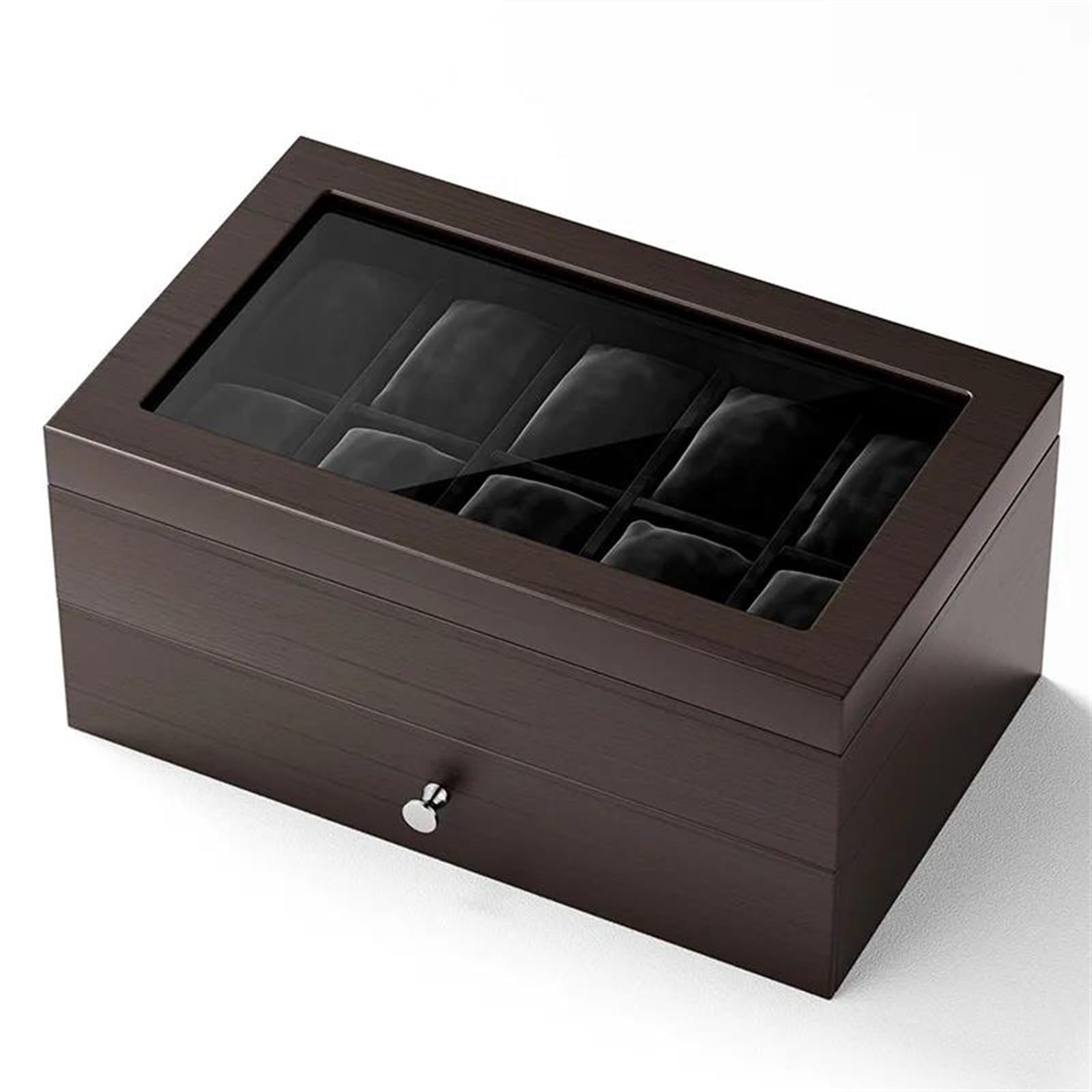 Schmuckkästchen Große Uhrenbox Aus Massivem Holz Aufbewahrungsbox 10 Uhrenboxen Organizer Makeup Organizers