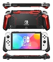 Vista 8 de i-Blason Armorbox for Nintendo Switch OLED Case 2021, Dockable Rugged Protective Case Compatible with Nintendo Switch OLED Model and Joy-Con