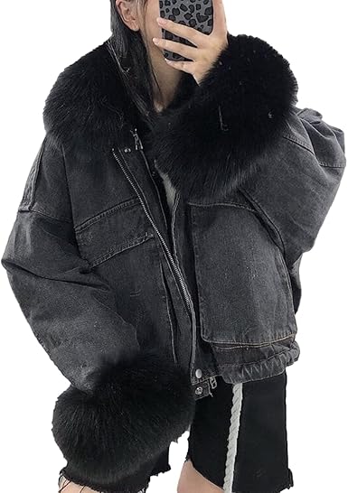 faux fur patchwork jacket