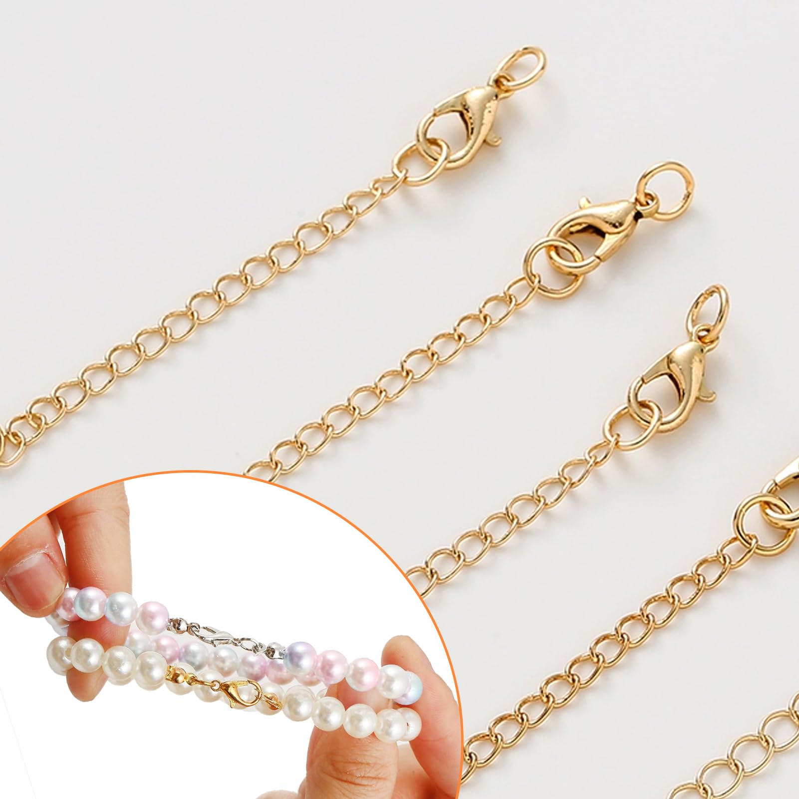 Chiusure A Moschettone E Anellini Per Gioielli Fai Da Te - 120+160 Pezzi, Oro E Argento - Foto 6