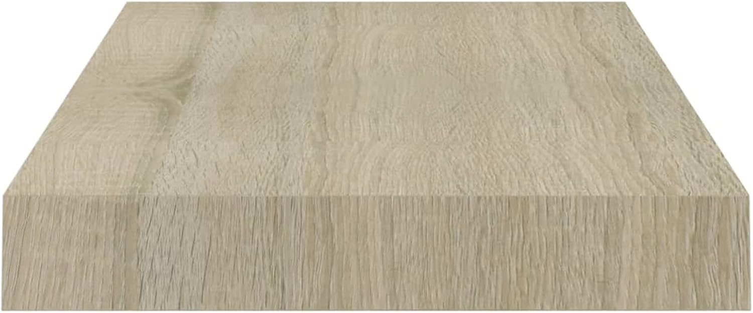 Homgoday Wall Shelves 4 Pieces Oak 40 x 23 x 3.8 cm MDF Wall Shelves Wall Shelves for Living Room, Office, Bedroom, Bathroom Furniture