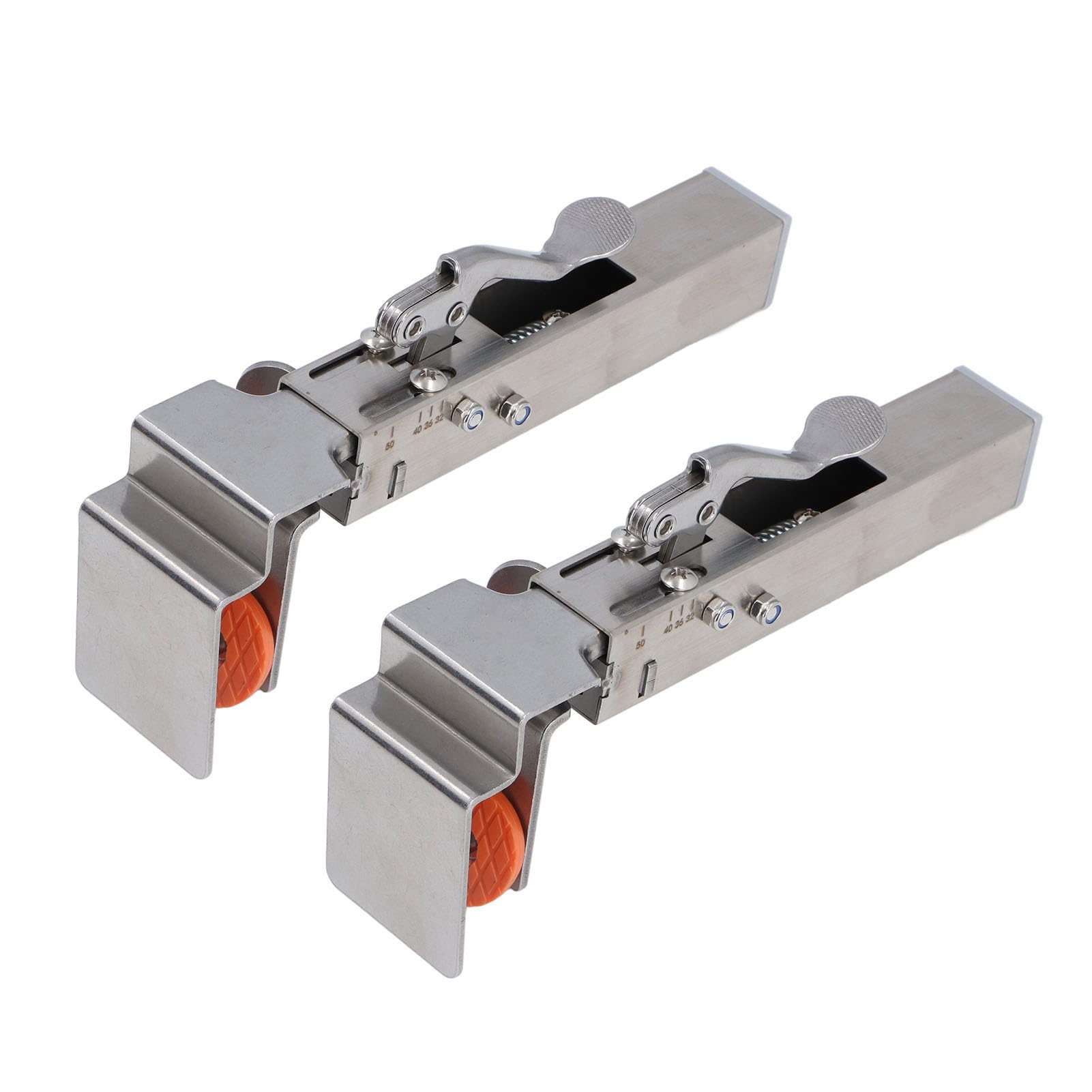 CHICIRIS Morsetto di Fissaggio per Cassetti Regolabile, Meccanismo di Fissaggio a Pressione Singola con Testa Rinforzata da 2 Mm di Spessore, per Un'installazione Rapida e del Cassetto e (Set da 2