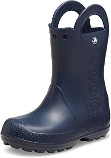 Crocs Kids Handle It Rain Boots - Waterproof, Easy-On Oversized Handles, Classic Comfort for Puddle Jumping