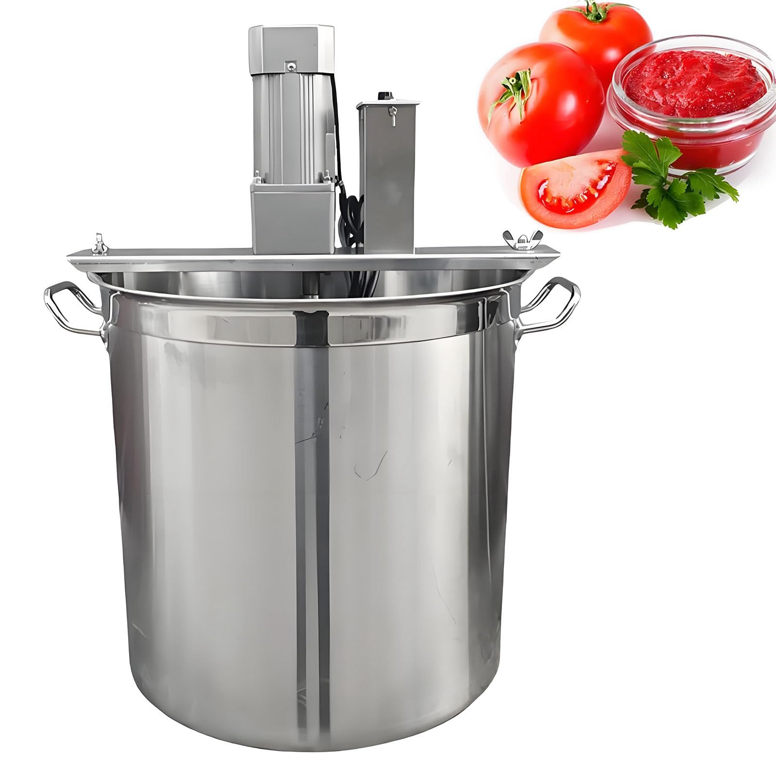 Elektryczny mikser do użytku komercyjnego, mieszadło do sosów 20 l z 4 ostrzami skrobaka do dżemu, zupy, bazy hot pot, sosu chili i przygotowywania przypraw