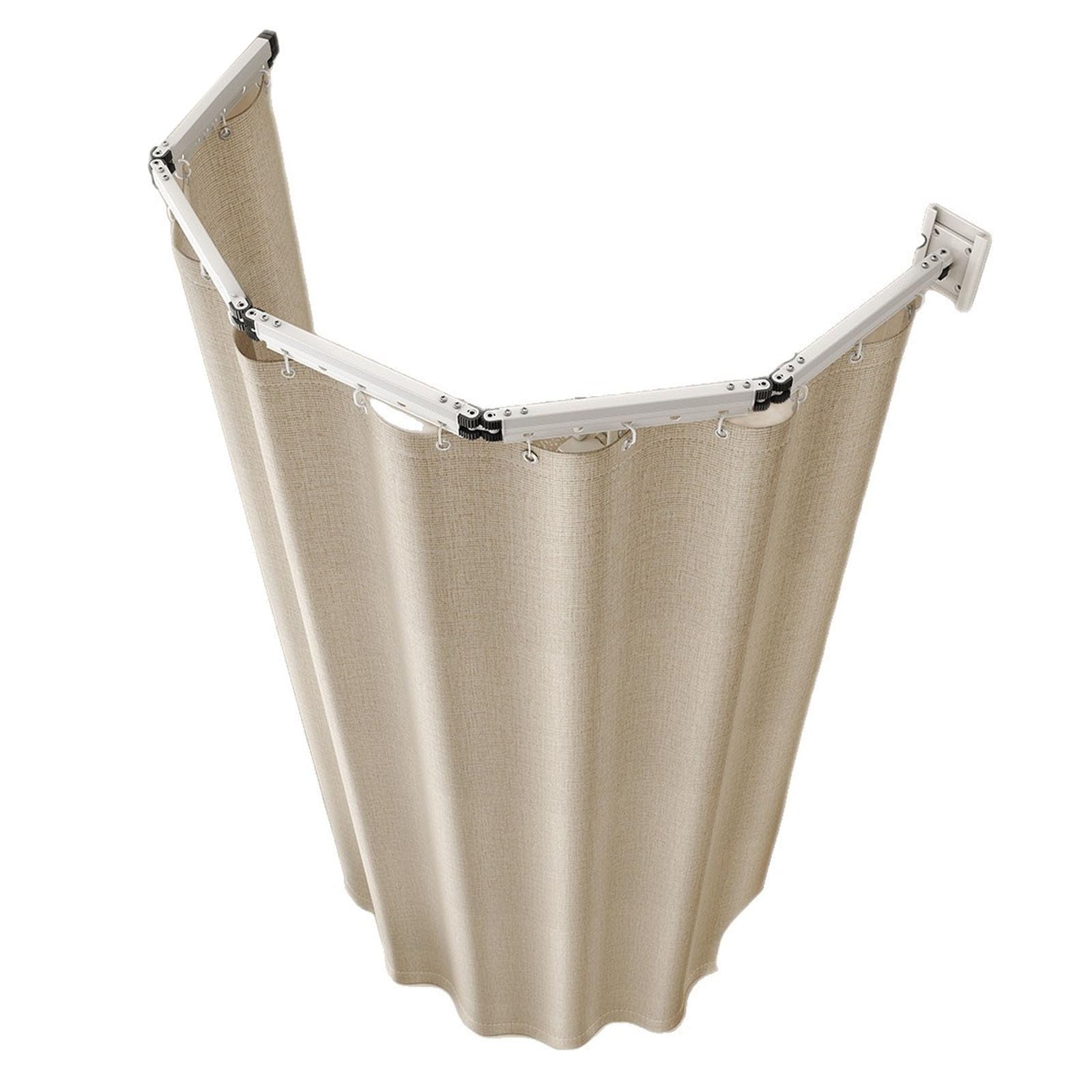 Tringle de douche pliable réglable pour résoudre le manque de place en salle de bain