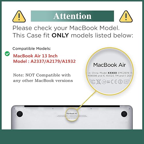 Miniatura 2 de Compatible con MacBook Pro de 13 pulgadas, versión 2022-2016, M2 M1 A2338, A2289, A2251, A2159, A1989, A1708, A1706, con barra táctil, funda rígida