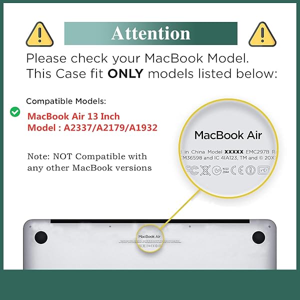 for MacBook Air 13.6 inch Case 2022 2023 2024 2025 Release M4 A3240 M3 A3113 M2 A2681 with Touch ID, Plastic Laptop Hard Shell Case & Keyboard Cover for M4 M3 M2 MacBook Air 13.6,Black Marble - 4